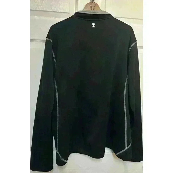 Men’s Izod Golf Pullover Black Size XXL 1/4 Zipper Performance Athletic Wear - Picture 2 of 9